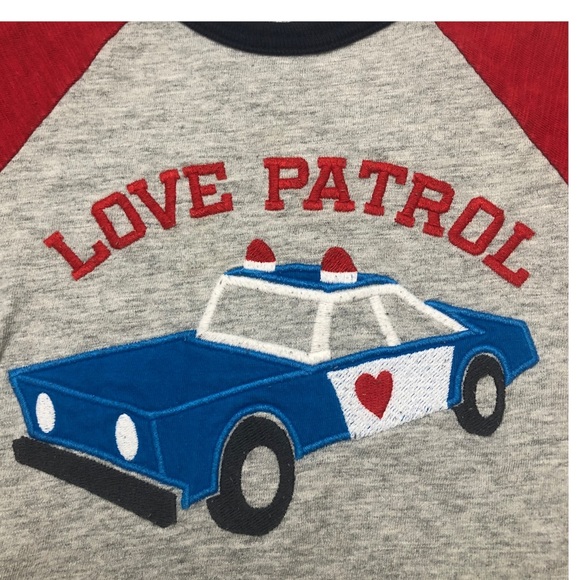 Gap Baby Blue Corduroy Pants & Love Patrol Long Sleeve Tee Shirt Set - Picture 7 of 16